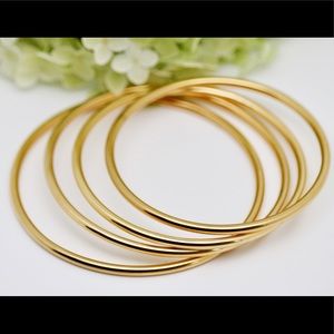 18k gold bangles